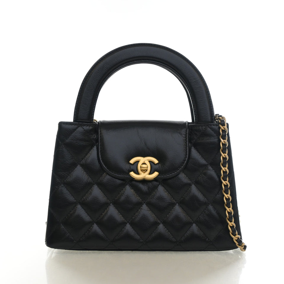 Chanel Nano Aged Calfskin Kelly Shopper