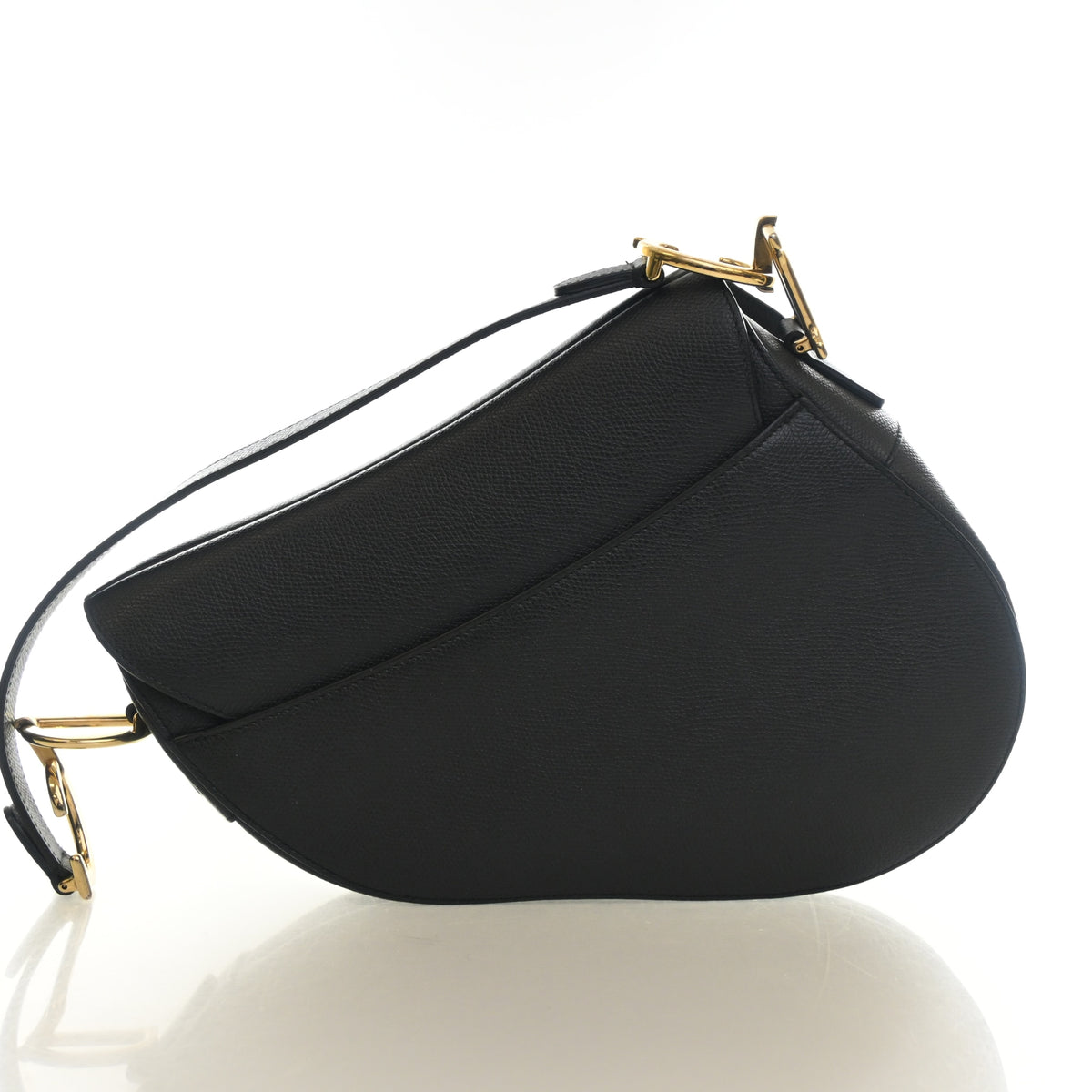Pre-Owned Christian Dior Saddle Bag Medium Calfskin, side profile, photo 10 of 13