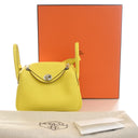 Hermes Lime Clemence Mini L...