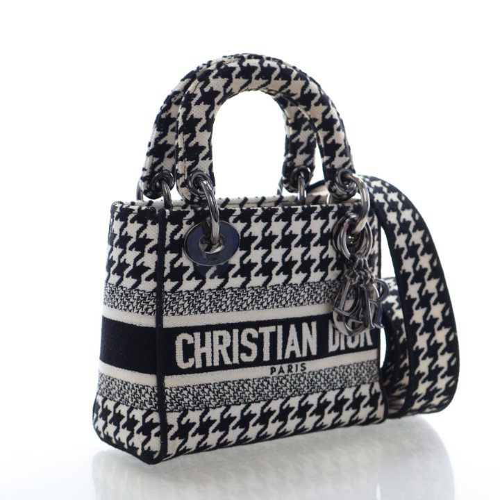 Christian Dior Mini Houndstooth Lady D-Lite