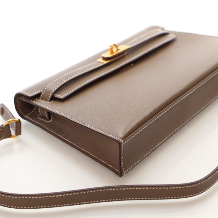 Hermes Etoupe Veau Madame Kelly Elan, photo 5 of 18