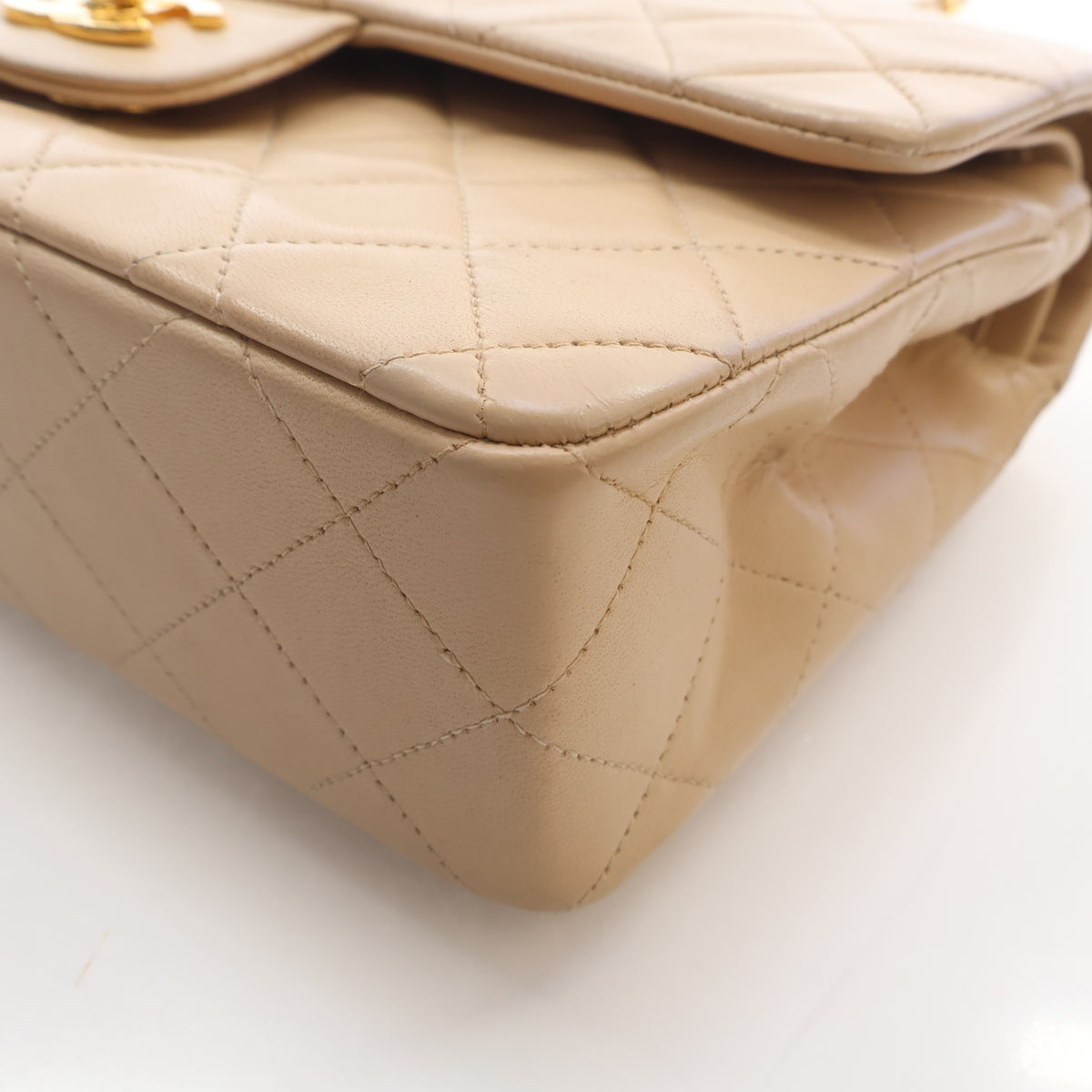 Chanel Vintage Small Lambskin Classic Double Flap Bag, photo 8 of 19