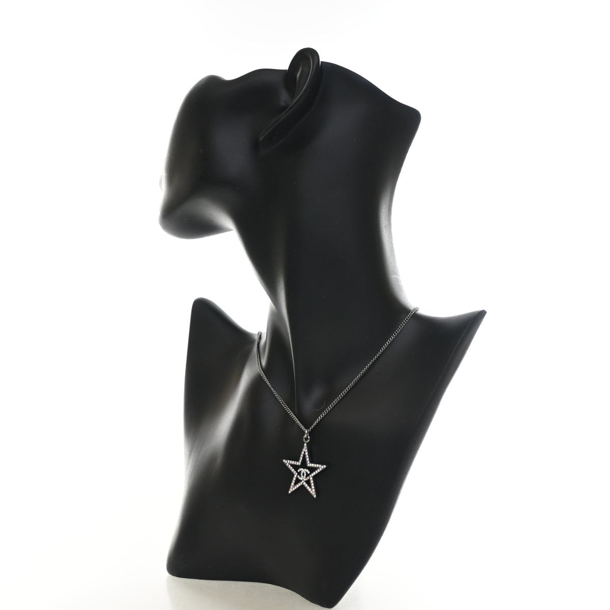 Chanel Crystal CC Star Pendant Necklace, photo 4 of 9