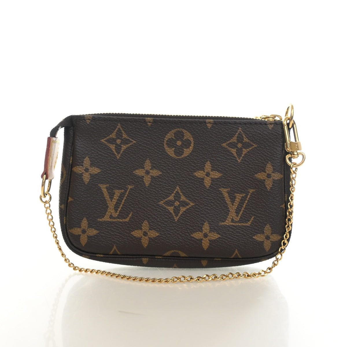 Pre-Owned Louis Vuitton Pochette Mini Monogram Accessoires, front view, authenticated at Luxe Du Jour