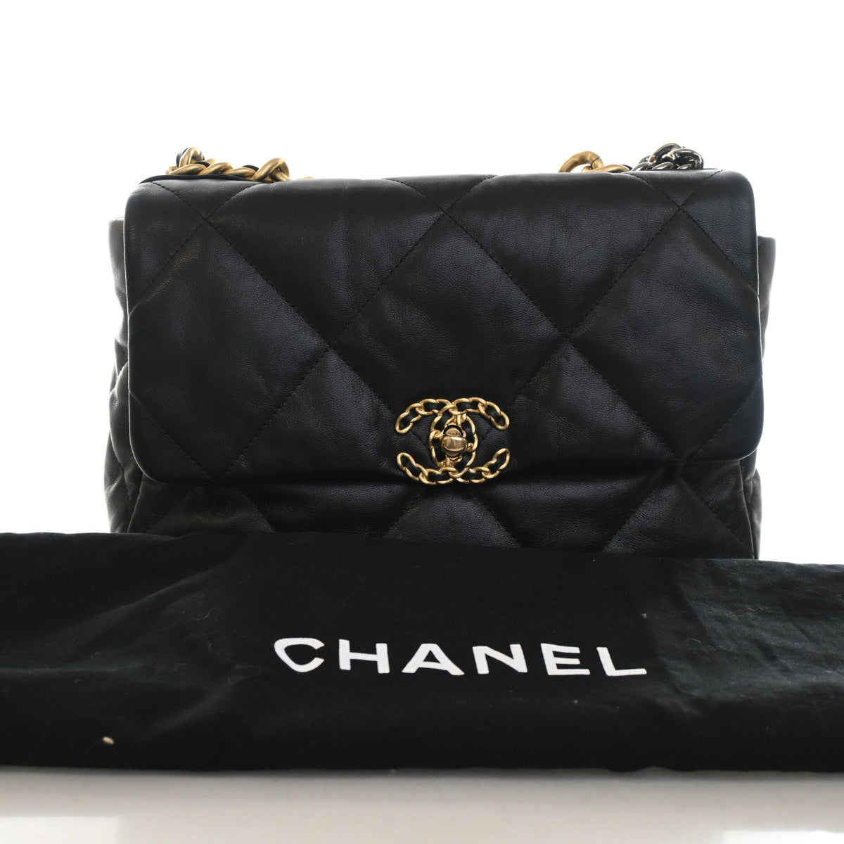 Chanel Large Lambskin 19 Flap Bag, photo 14 of 14