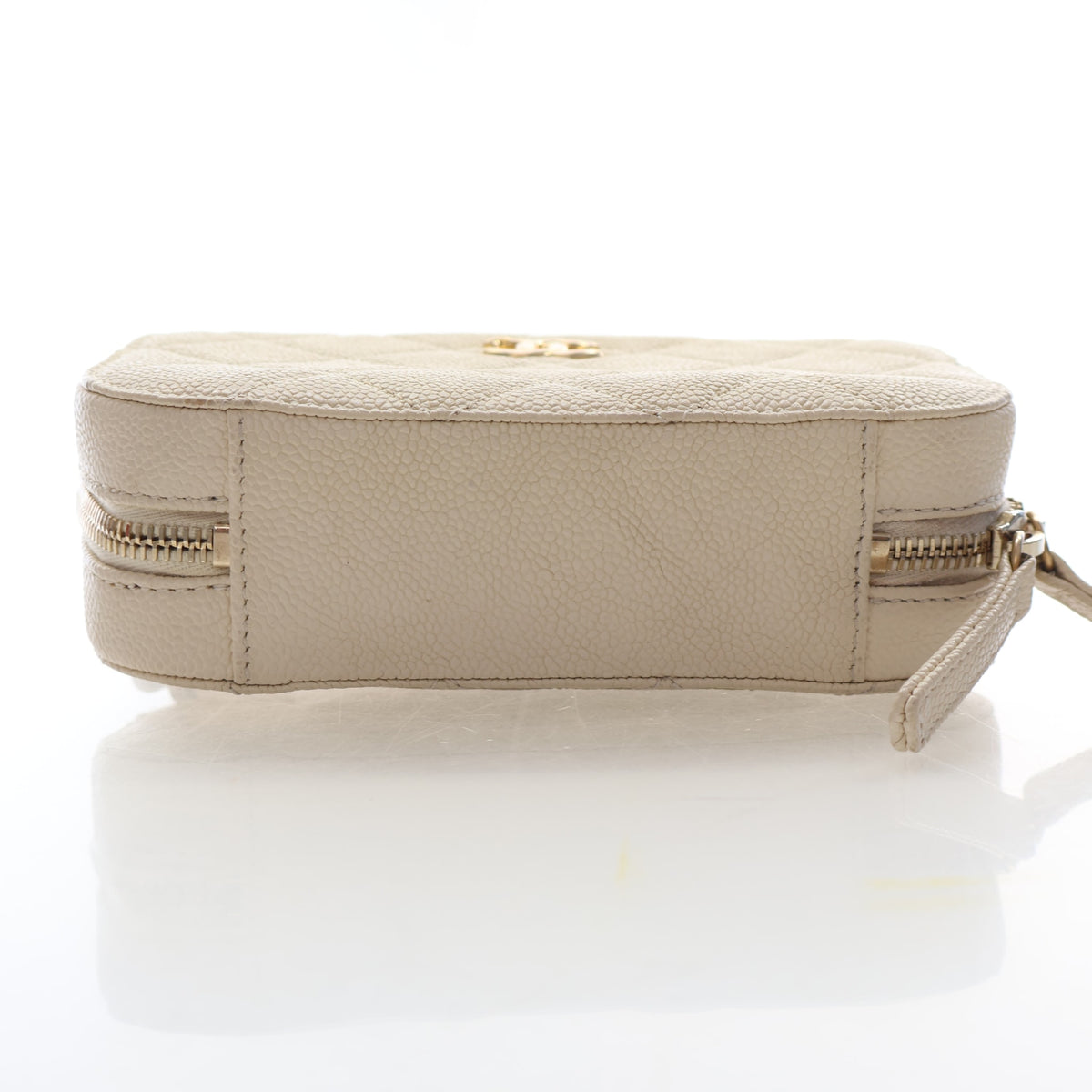 Pre-Owned Chanel Caviar Leather Quilted Waist Bag, base and feet view