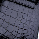 Hermes Noir Alligator Selli...