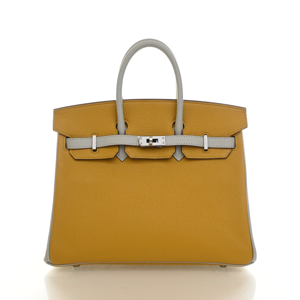Hermes Moutarde Chevre Mysore Birkin 25