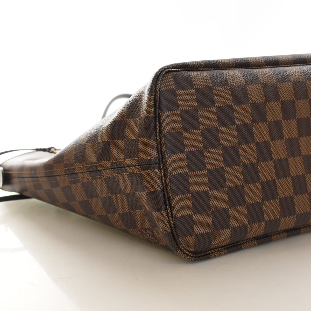 Pre-Owned Louis Vuitton Neverfull MM Damier Ebene Braided, base view