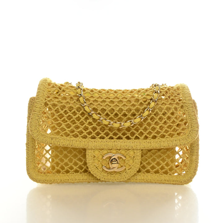 Chanel Small Mesh Coco Beach Flap Bag