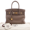 Hermes Etoupe Togo Birkin 30 