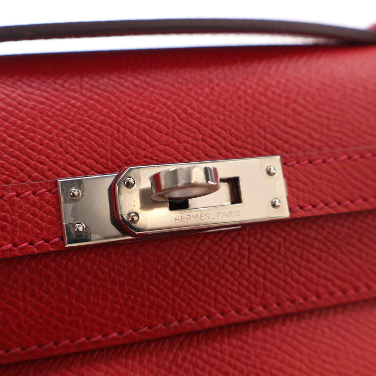 Hermes Rouge Vif Epsom Kelly Pochette, photo 4 of 17