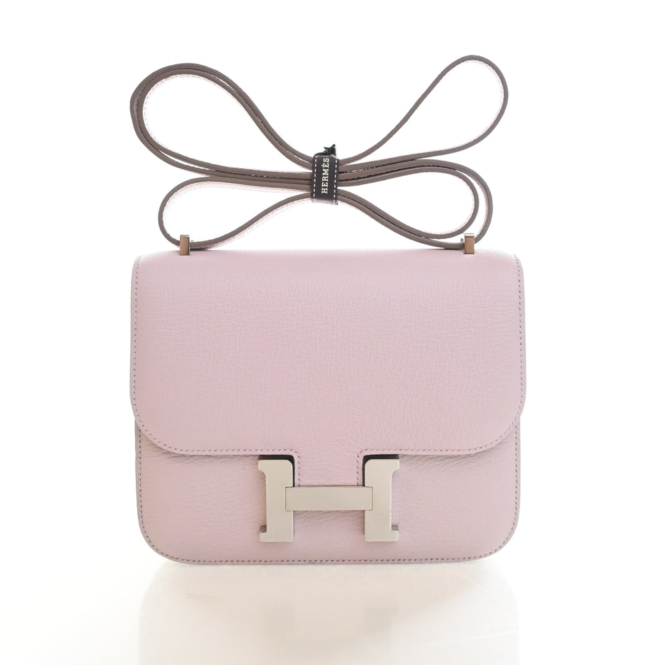 Hermes Mauve Pale Chevre Mysore Constance 18