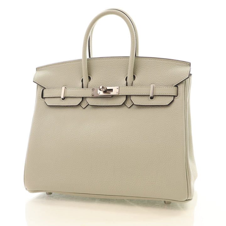 Hermes Gris Neve Togo Birkin 25