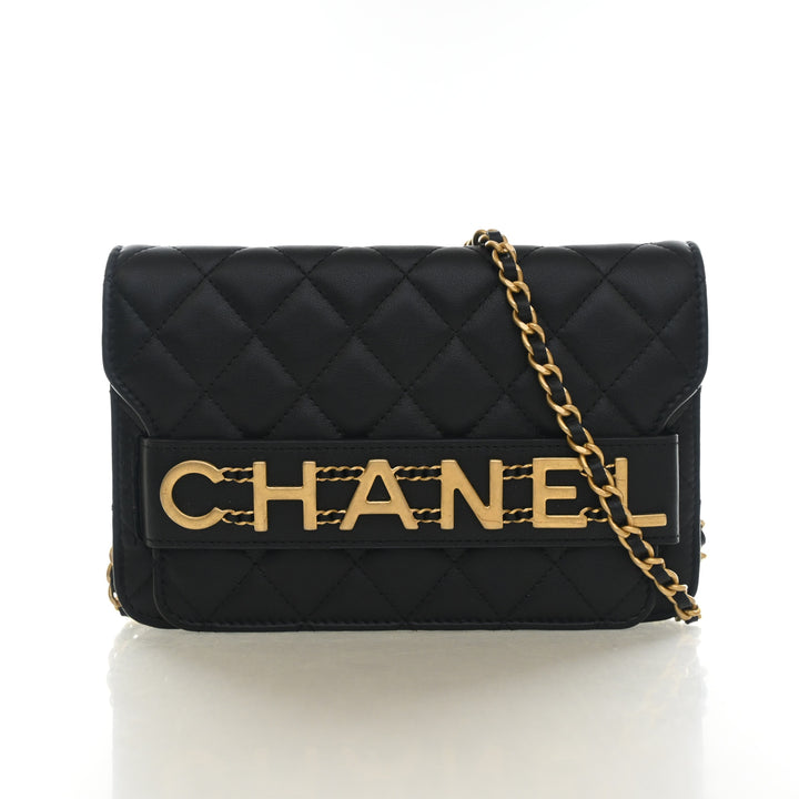 Chanel Small Calfskin Enchained Wallet On Chain (WOC)