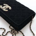 Chanel Velvet Quilted CC Cl...