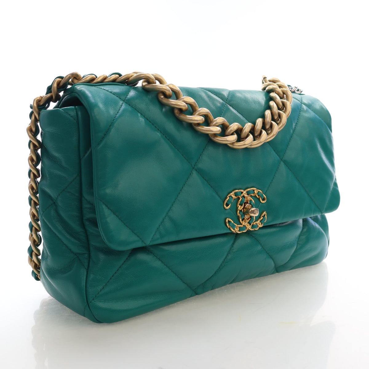 Chanel Large Lambskin 19 Flap Bag, photo 2 of 17