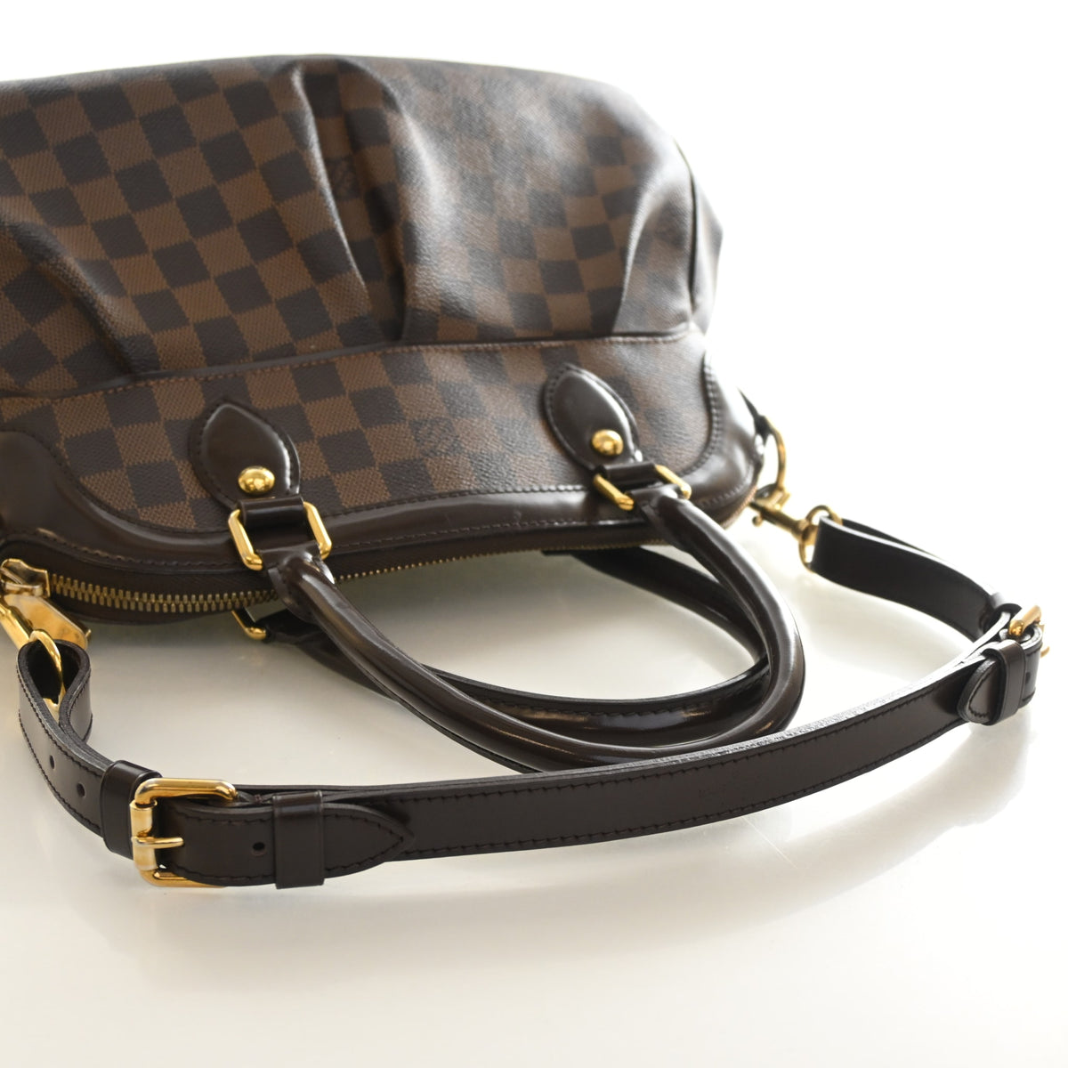 Vintage Louis Vuitton PM Damier Ebene Trevi, side profile