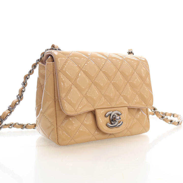 Chanel Mini Patent Square Classic Flap Bag