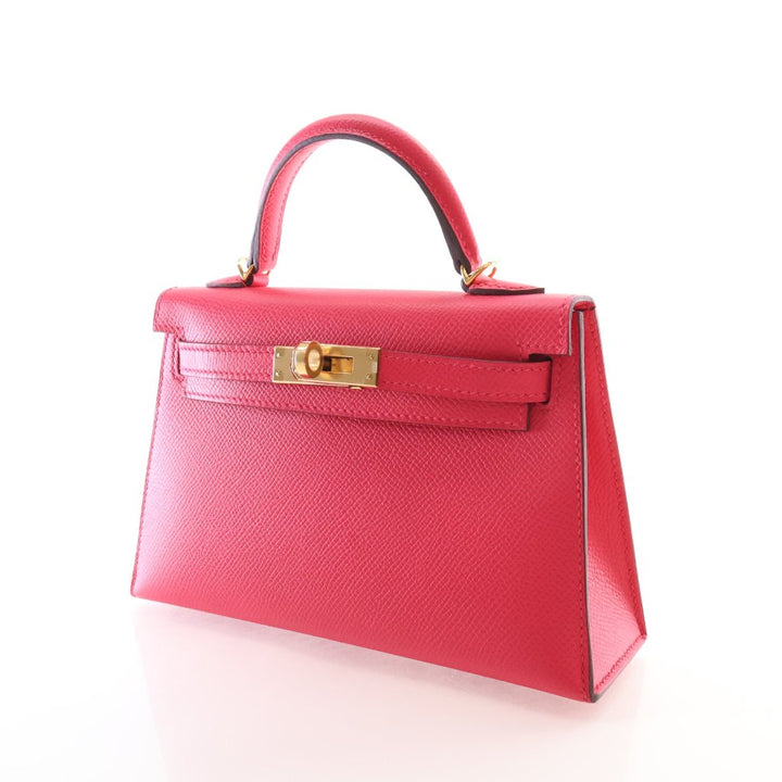 Hermes Rose Extreme Epsom Mini Kelly