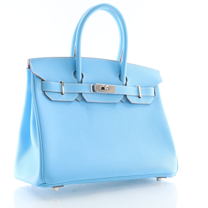 Hermes Celeste Epsom Verso Birkin 30