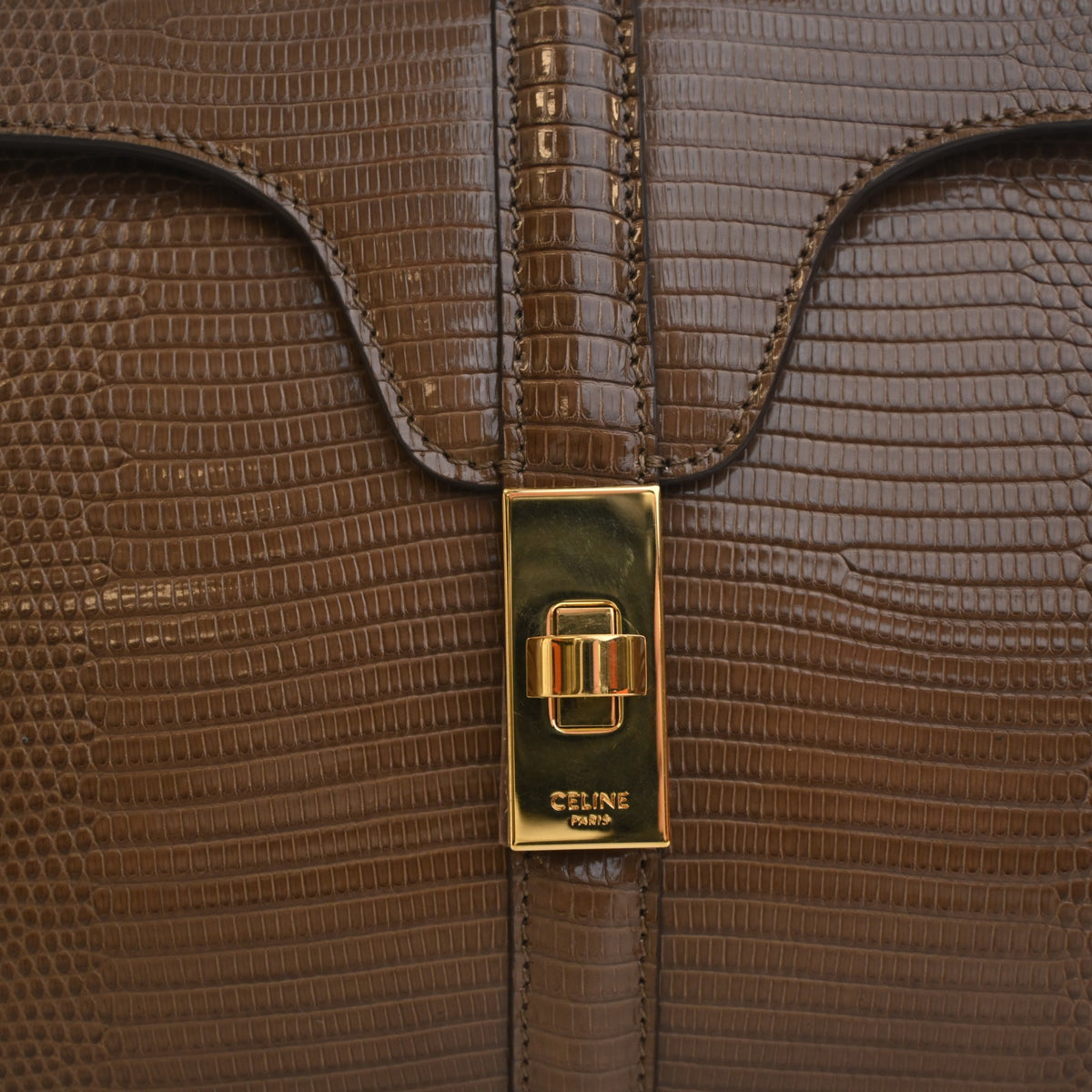 Celine Small Lizard 16 Top Handle Bag, photo 4 of 14
