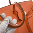 Hermes Orange H Clemence Bi...
