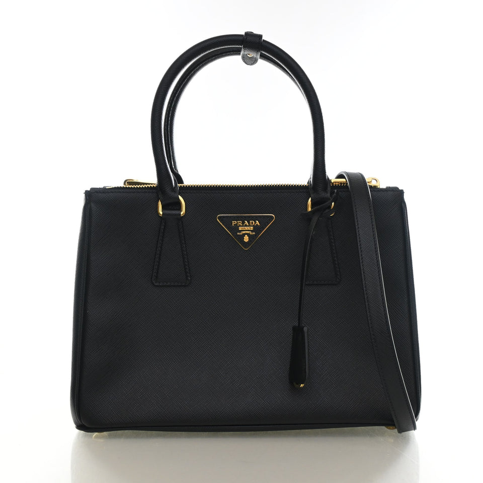 Prada Medium Saffiano Galleria Double Zip Tote