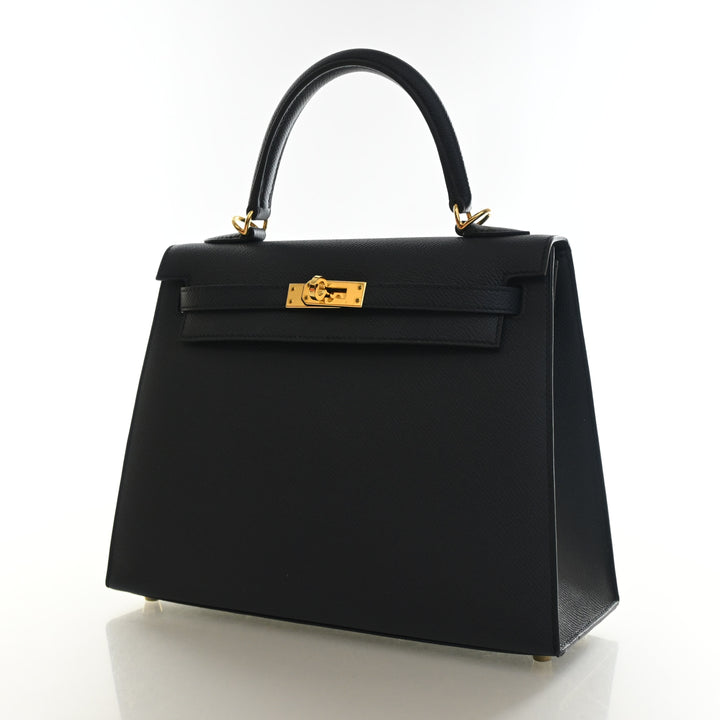 Hermes Bleu Indigo Epsom Sellier Kelly 25