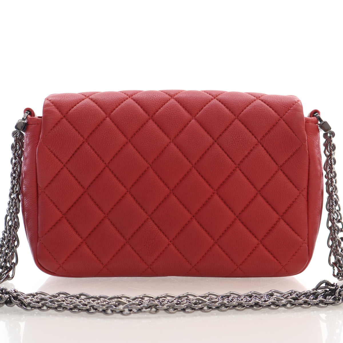 Pre-Owned Chanel Flap Bag Mini Lambskin Classic Single, front view