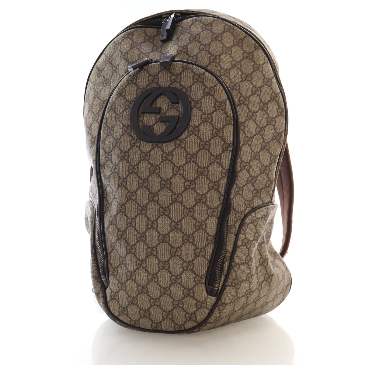 Pre-Owned Gucci Backpack GG Plus Monogram, front view