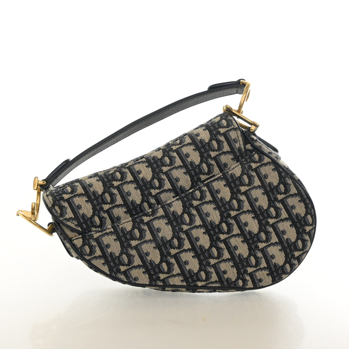 Pre-Owned Christian Dior Saddle Bag Mini Oblique, three-quarter view, photo 11 of 13