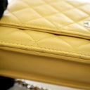 Chanel Yellow Lambskin Wall...