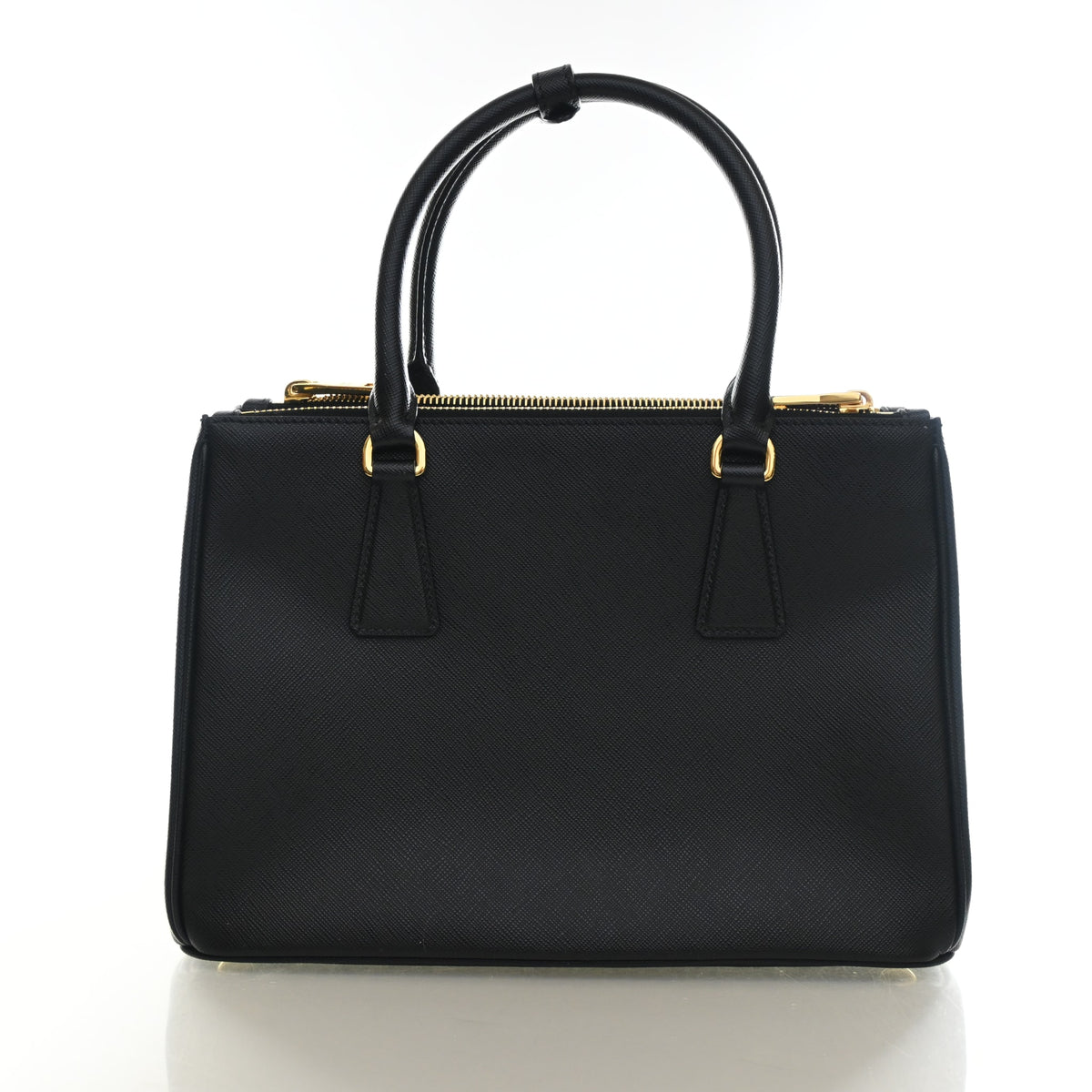 Pre-Owned Prada Galleria Medium Saffiano Double Zip Tote, front view, photo 12 of 14