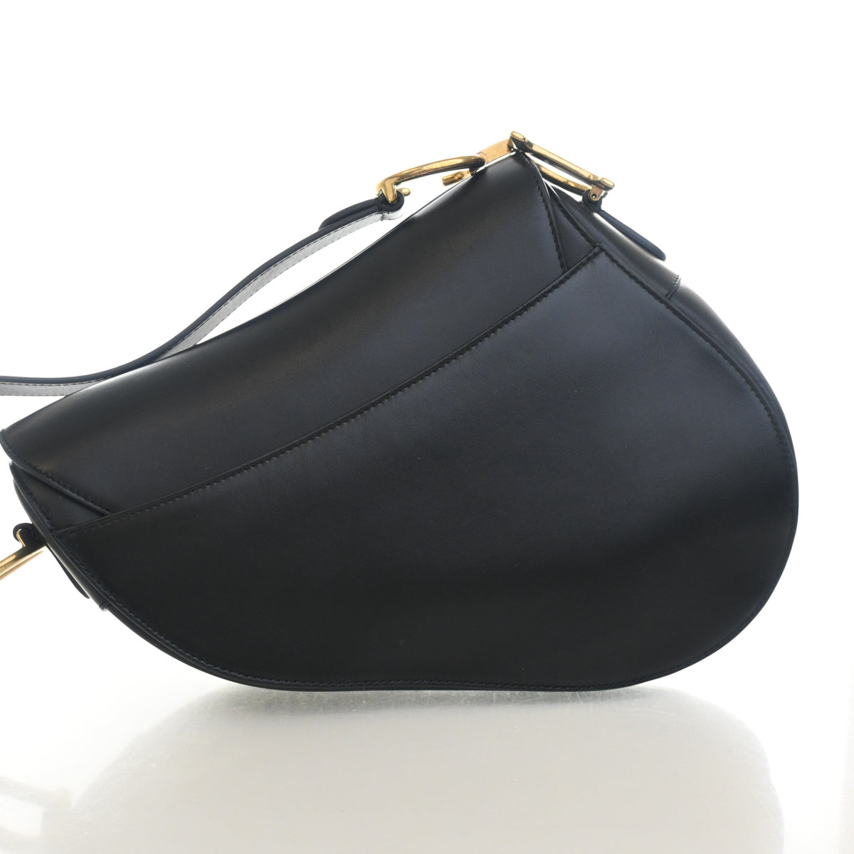 Pre-Owned Christian Dior Saddle Bag Medium Calfskin, side profile, photo 10 of 15