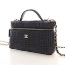 Chanel Small Raffia Slim Va...
