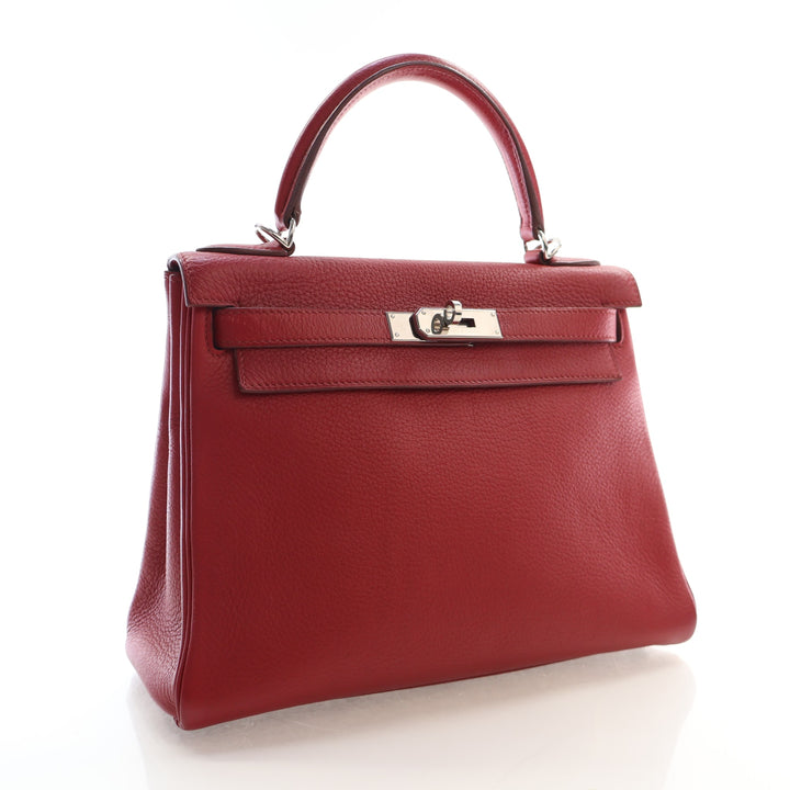 Hermes Rouge Garance Togo Kelly 28