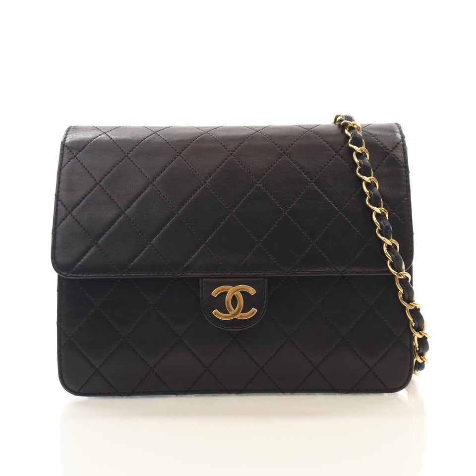 Chanel Vintage Lambskin Quilted Flap Bag