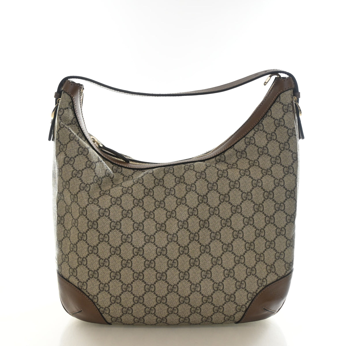 Pre-Owned Gucci Hobo GG Supreme Princy, front view, authenticated at Luxe Du Jour