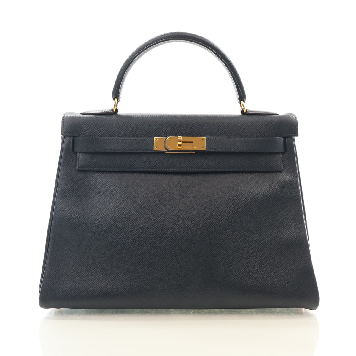 Hermes Vintage Bleu Marine Courchevel Kelly 32, photo 1 of 23