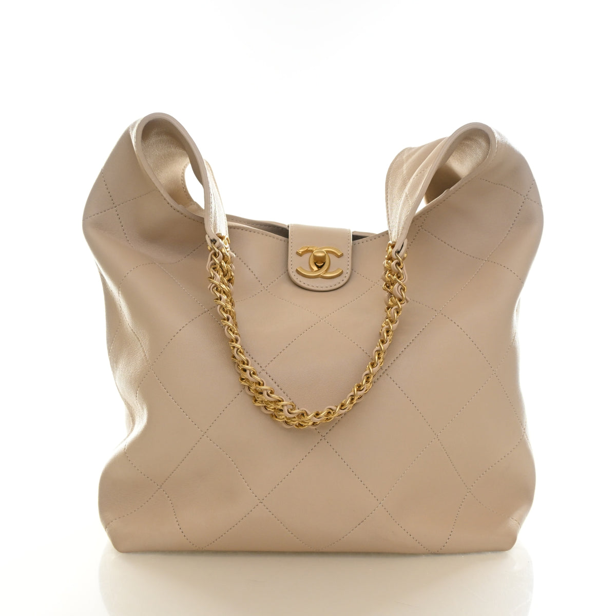 Chanel Medium Shiny Lambskin Hobo, photo 1 of 15