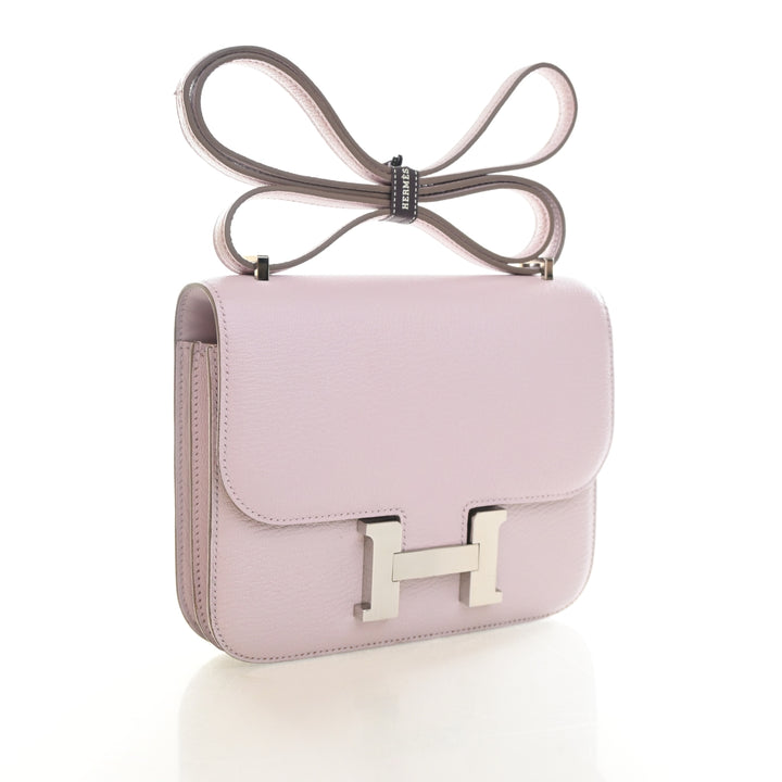 Hermes Mauve Pale Chevre Mysore Constance 18