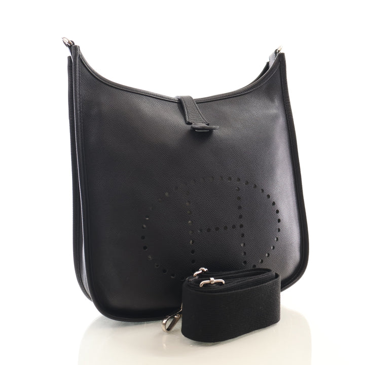 Hermes Noir Epsom Evelyne III 29