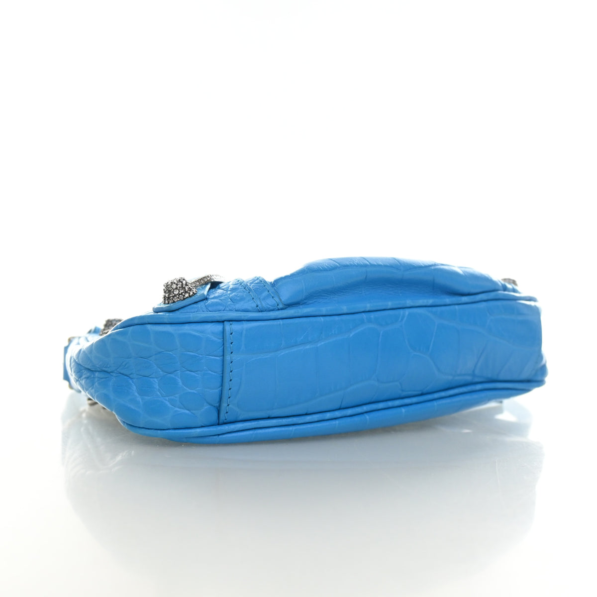 Balenciaga Mini Crocodile Embossed Arena Crystal Le Cagole, photo 4 of 13