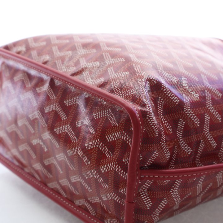 Pre-Owned Goyard Mini Goyardine Anjou, corner and edge detail, photo 10 of 18
