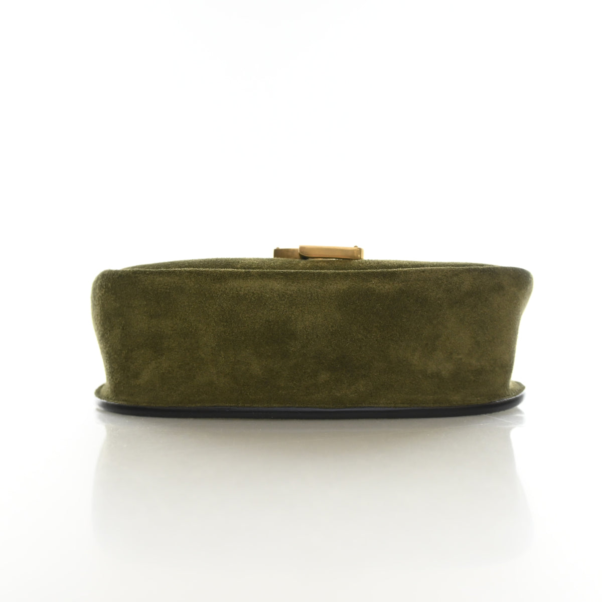 Pre-Owned Saint Laurent Small Suede Leather Kaia Satchel, base view