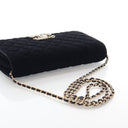 Chanel Velvet Quilted CC Cl...