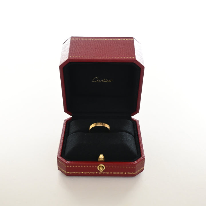 Cartier 18K Yellow Gold Small Model Love Ring Sz 54