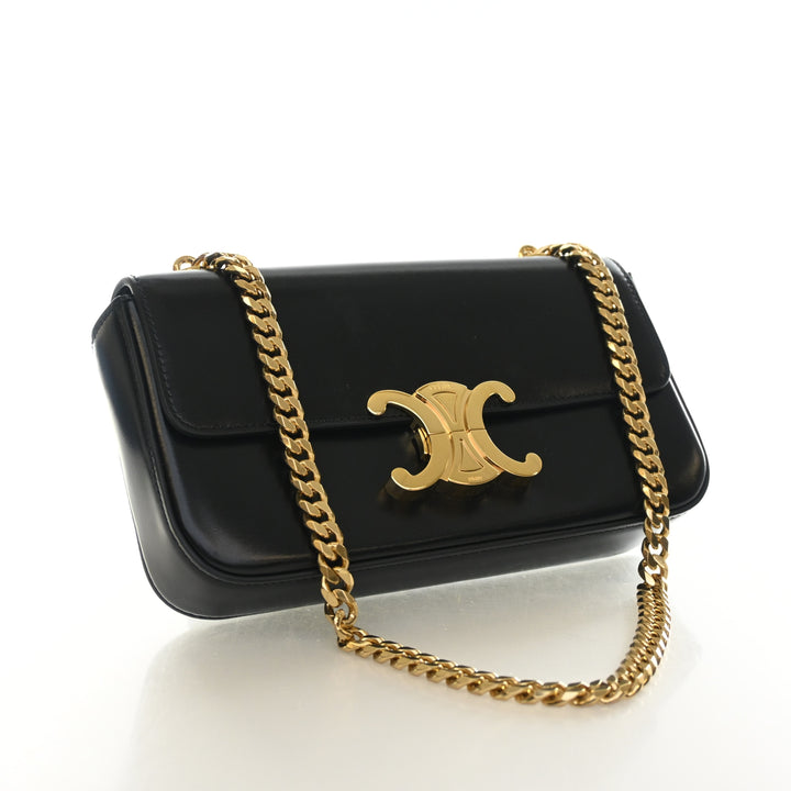 Celine Calfskin Claude Chain Shoulder Bag