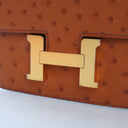 Hermes Gold Ostrich Constan...